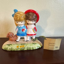 Joan Walsh Anglund School Days Figurine 1972 Japan w/ Hang Tag Vintage Decor