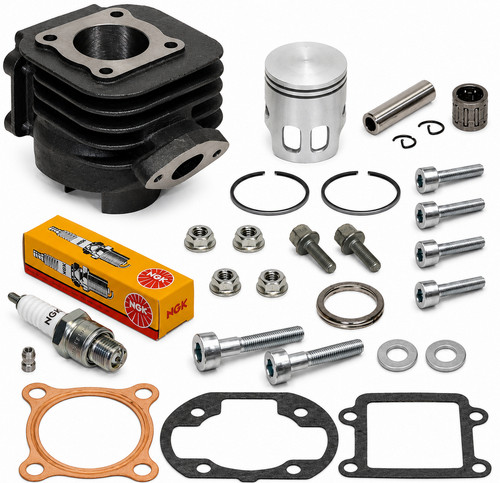 Cylindre piston bougie cage