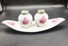 Ancien Set Salière Poivrière Porcelaine ANTIKA BAVARIA Germany Années 60 Vintage