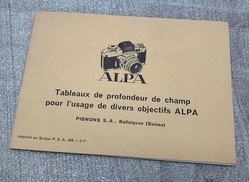 Brochure alpa tableau - alpa,