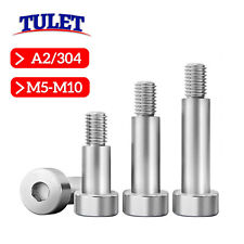 Shoulder Bolts - Stainless Steel A2 - Socket Allen Key - M5 M6 M8 M10