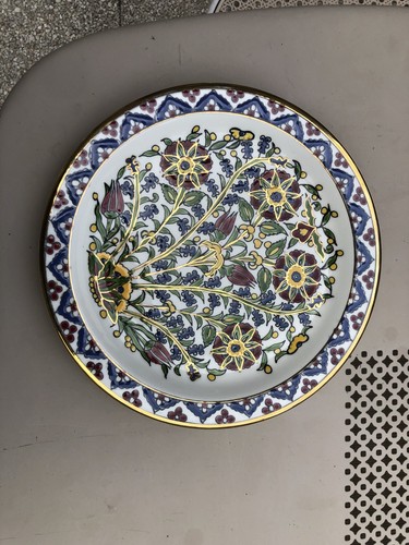 Assiette décorative fleurs