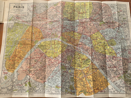 Ancien plan paris banlieue - plan, de