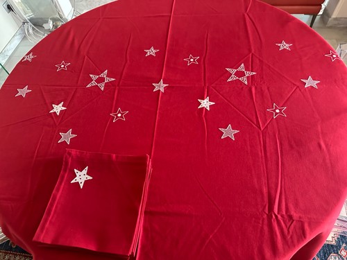 Superbe nappe noel ovale - noel, et