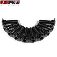 Kawasaki Zxr750 Disques De Frein Avant En Titane Vis, 1989-1995, Noir