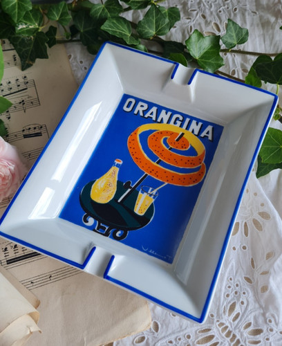 Ancien cendrier orangina - ancien,