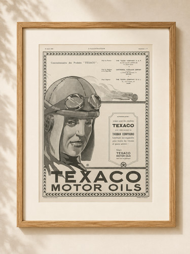 Publicité ancienne texaco - publicité,