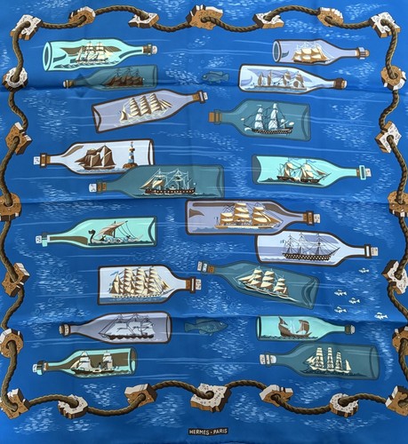 Foulard hermès bateaux - ,