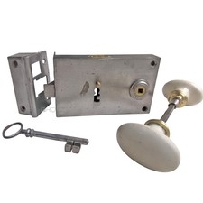 Serrure De Porte Ancienne France Poignées En Porcelaine 57 Mm