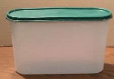 Tupperware Modular Mates Super Oval #3 Container 12 Cup #2401 Green Lid 2402