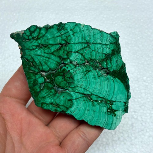 Natural malachite slice - natural,