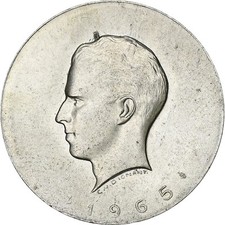 Belgique, Médaille, Le roi Baudouin Ier, 1965, Argent, SUP