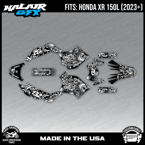 Graphics kit for honda xr150l - graphics,