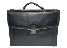 KATANA cartable en cuir porte document serviette à 1 soufflet réf 68124 (N ou M)