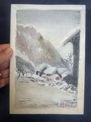 Huile sur panneau bois - bois,