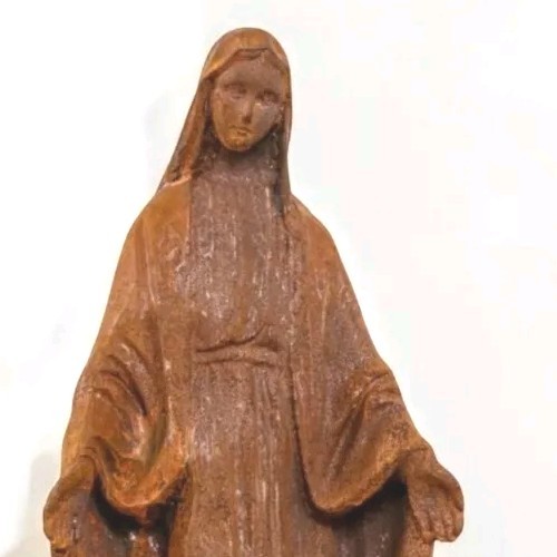 Statue sainte vierge métal - statue,