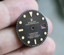 Rolex Submariner 16803 16808 16613 16618 cadran araignée noire VÉRITABLE pati...