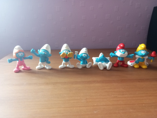 Lot schtroumpfs de la - 7,