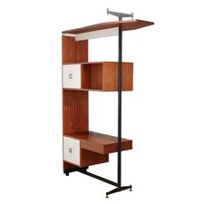 Coin Bureau Placage de Teck - Italie Années 1960 