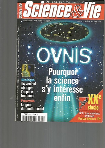 Sciences vie 976 - n°976, ovnis
