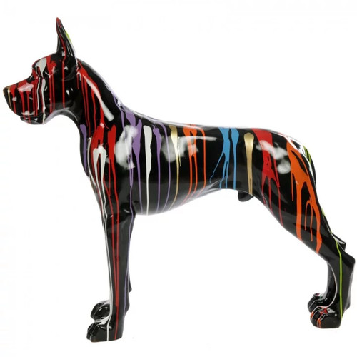 Statue résine chien dogue - statue, en