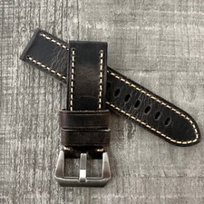 24mm Rustique Montre Cuir