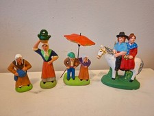 Lot x4 Santons Escoffier  et Chanet