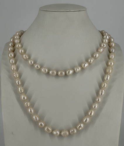 Collier sautoir ancien perles - collier,