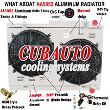 3Row Radiateur Shroud Fan Pour 94-97 Nissan Skyline R34/R33 GTR/GTST RB25DET MT