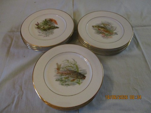 Lot assiettes à poisson - de,
