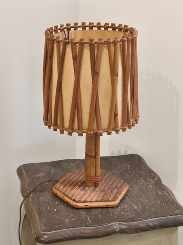 Ancienne lampe bambou par - lampe,