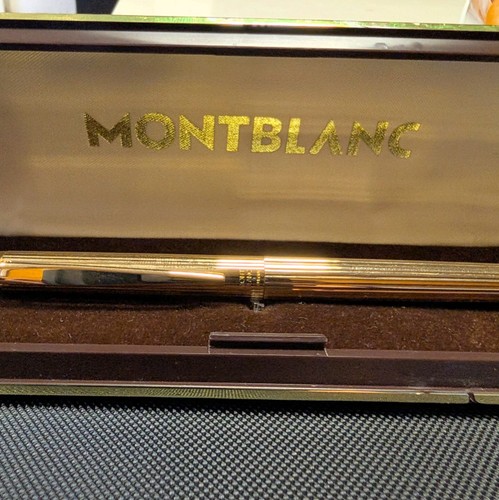 Montblanc stylo plume doré