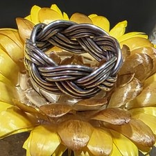 Bague Tressée Argent 925