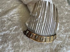 ANCIEN PEIGNE TIARE OR ARGENT