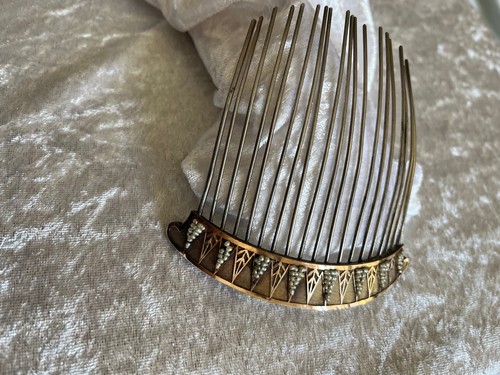 Ancien peigne tiare argent - ancien, or