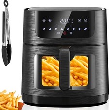 AOSFGE Friteuse sans Huile 4.5L, Air Fryer 1350W avec LED Écran Tactile 8 Pro...