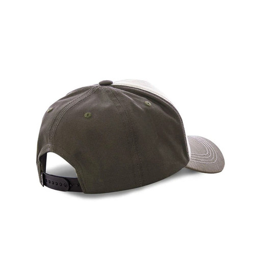 Casquette tricolore marron