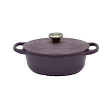 Le Creuset Cocotte Oval 17cm 1qt Casserole Amethyst Purple Enamel Pot Cast Iron
