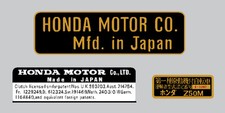 HONDA Z50M MONKEY  / FRAME DECAL SET REPRO 