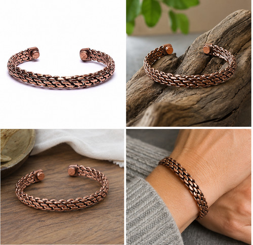 Bracelet cuivre tressé