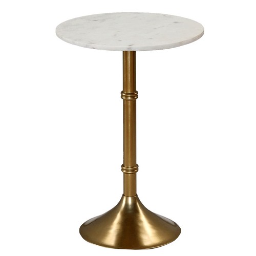 Table basse dorée - , marbre