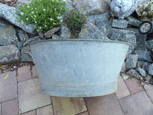 Ancienne bassine ovale - ovale, en