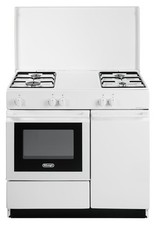 Delonghi Sgw854nm Cuisine Porte Bouteille Blanc Four Gaz 4 Brûleurs + Couvercle