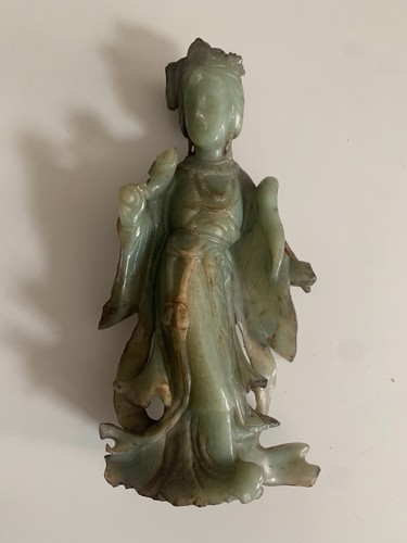 Ancienne sculpture jade - sculpture,