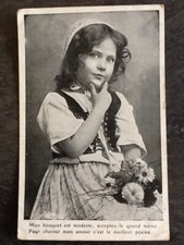 CP BLACK WHITE LITTLE GIRL SCARF CORSET LACE FLOWERS - 7536