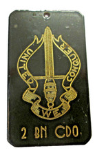 2eme BATAILLON COMMANDO Armée BELGE  - Plaque / médaillon en métal