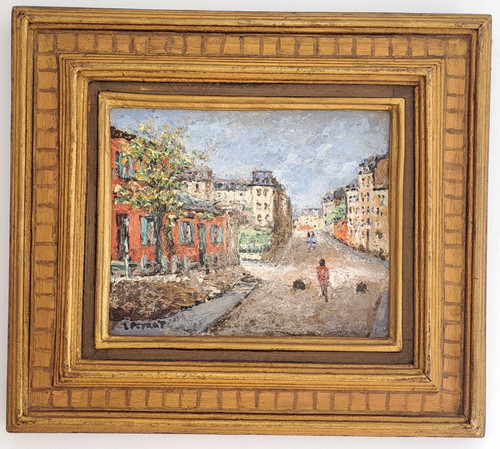 Huile sur panneau - encadrée,