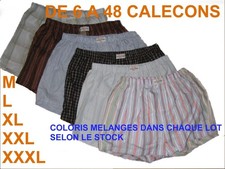 Lot de 6 a 48 Caleçons hommes