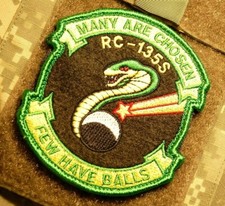 SAC RECON SQN RS RC-135 COBRA BALL MANY ARE CHOSEN FEW HAVE BALLS vêlkrö PATCH