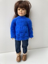 tunique bleue tricotée pour